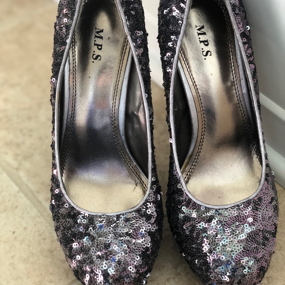 M.P.S. Sequin Stilettos{Size 7}